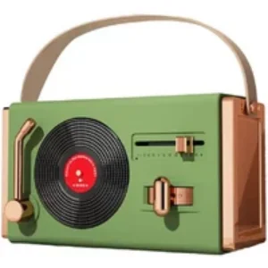 Yonis Mini Enceinte Bluetooth Rétro – Vert